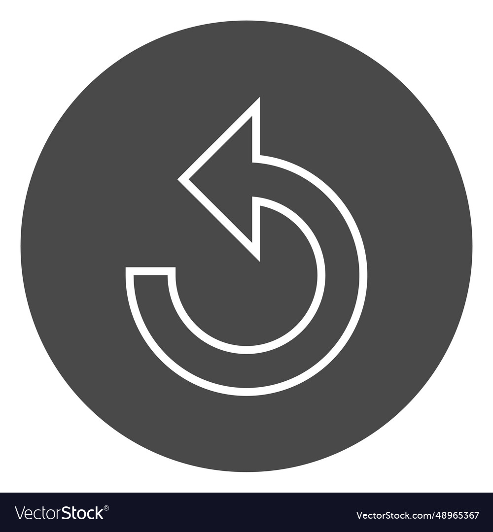 Repeat arrow button circle icon