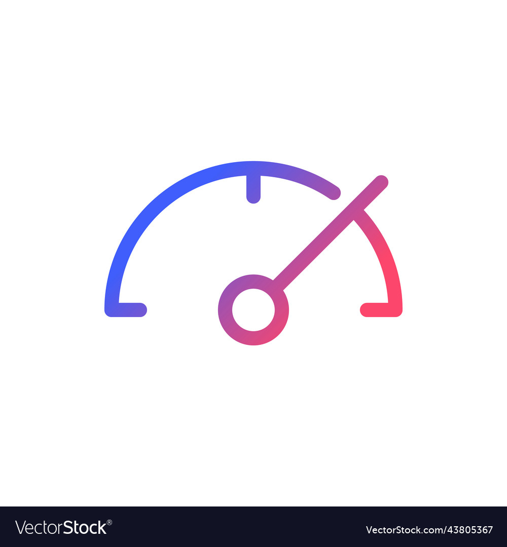 Geschwindigkeitsmesser Pixel perfekte Steigung lineare ui-Symbol vector image Geschwindigkeitsmesser Pixel perfekte Steigung lineare ui-Symbol