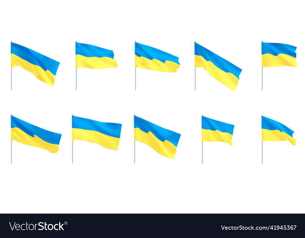 Ukraine flags national ukrainian yellow blue