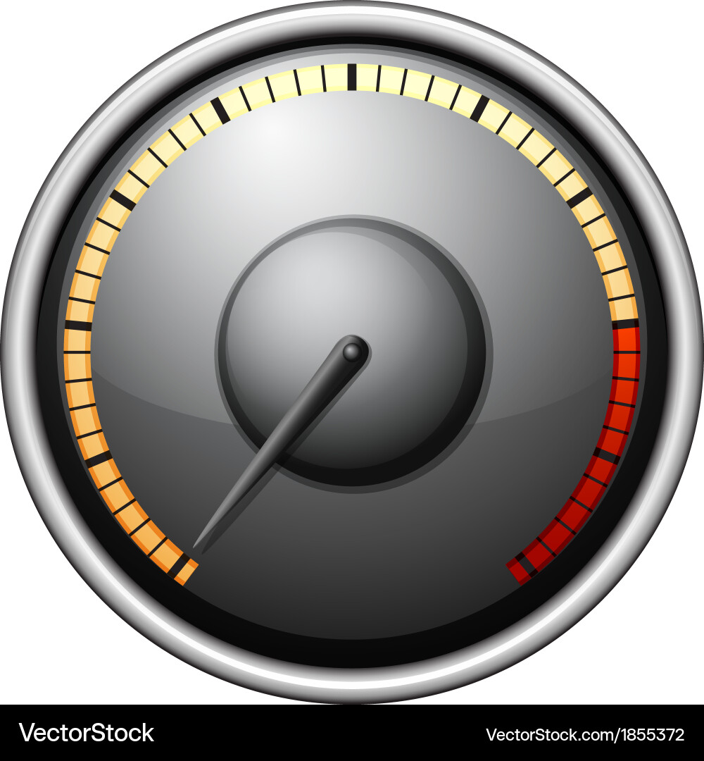 A speed meter Royalty Free Vector Image - VectorStock