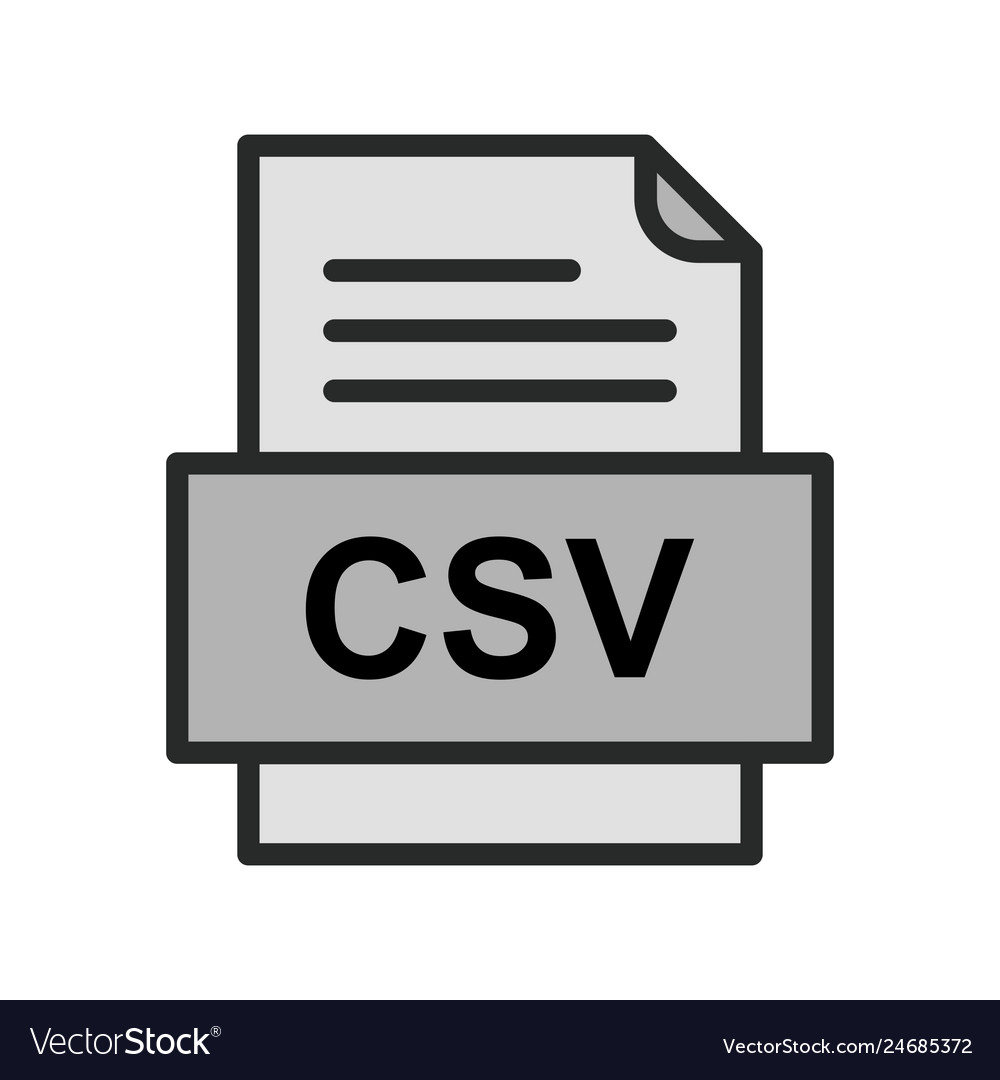 Csv file document icon