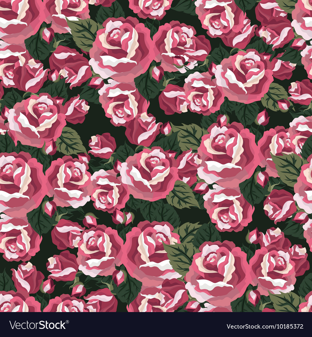 Florals of seamless pattern background