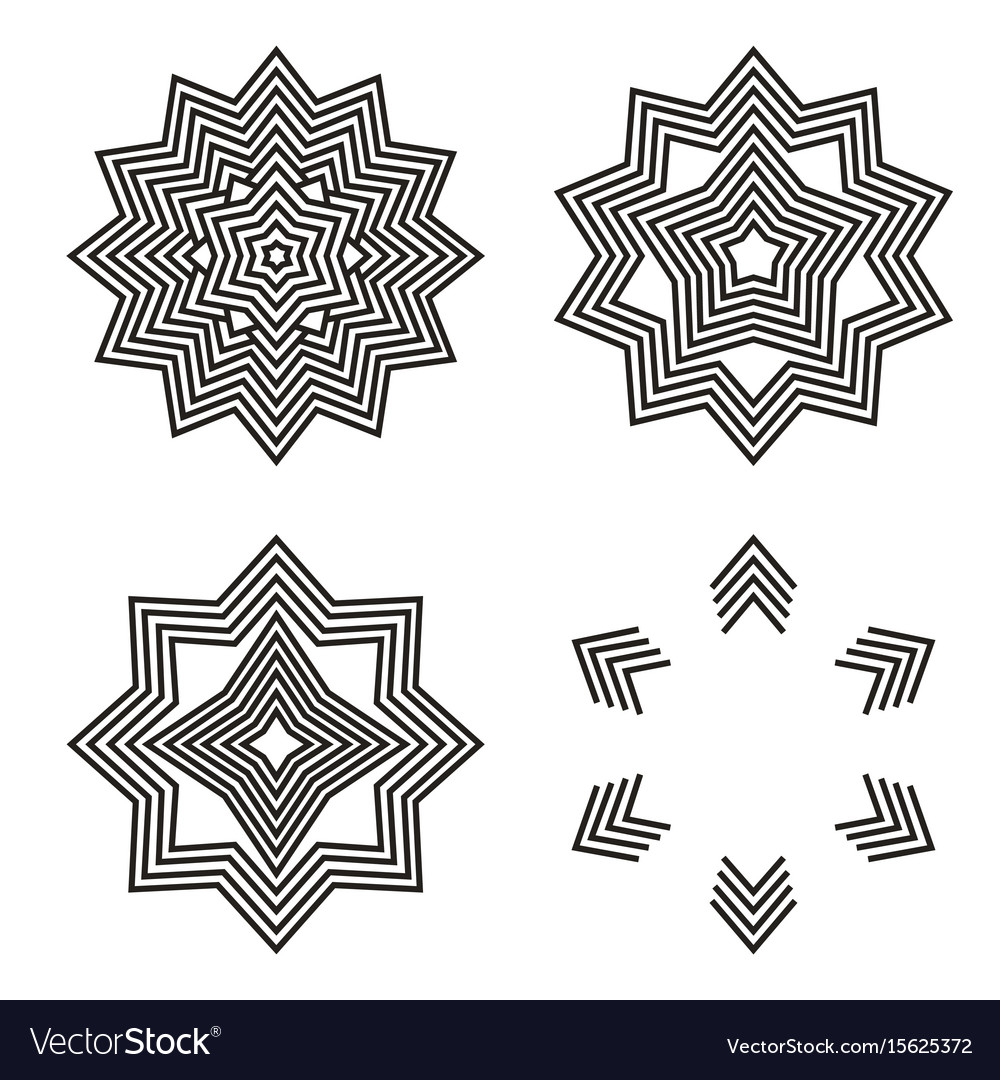 Geometric element lines