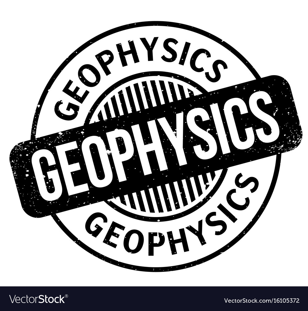 Geophysics rubber stamp Royalty Free Vector Image