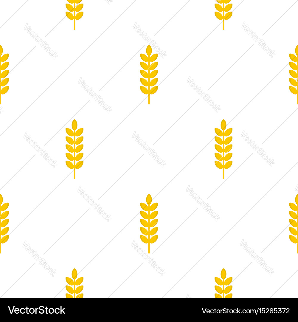 Grain spike pattern seamless Royalty Free Vector Image