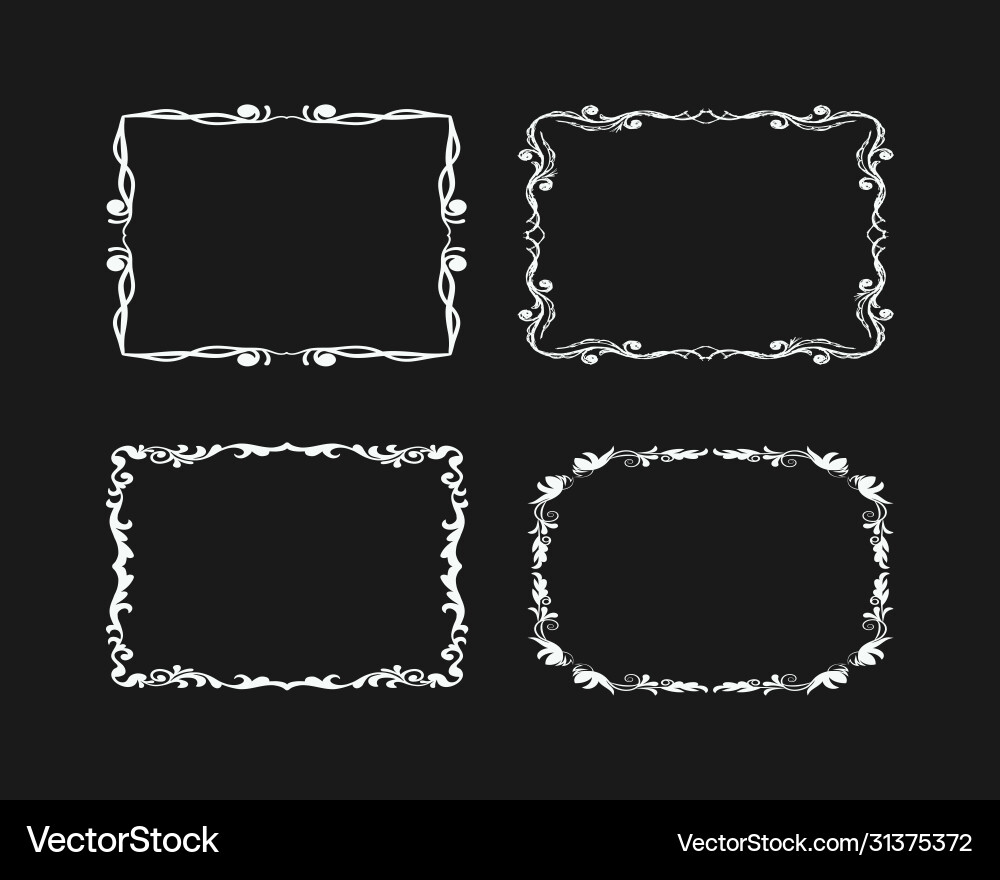 Grunge frames set Royalty Free Vector Image - VectorStock