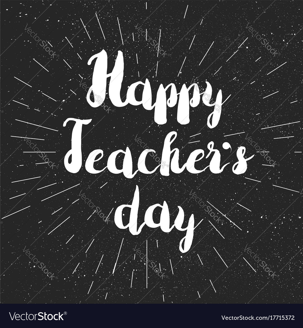 Happy teachers day celebration banner Royalty Free Vector