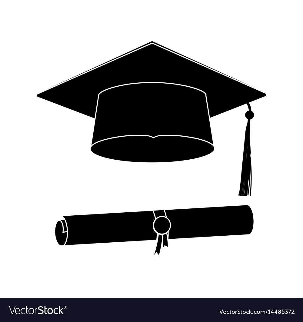 Icons graduation cap Royalty Free Vector Image