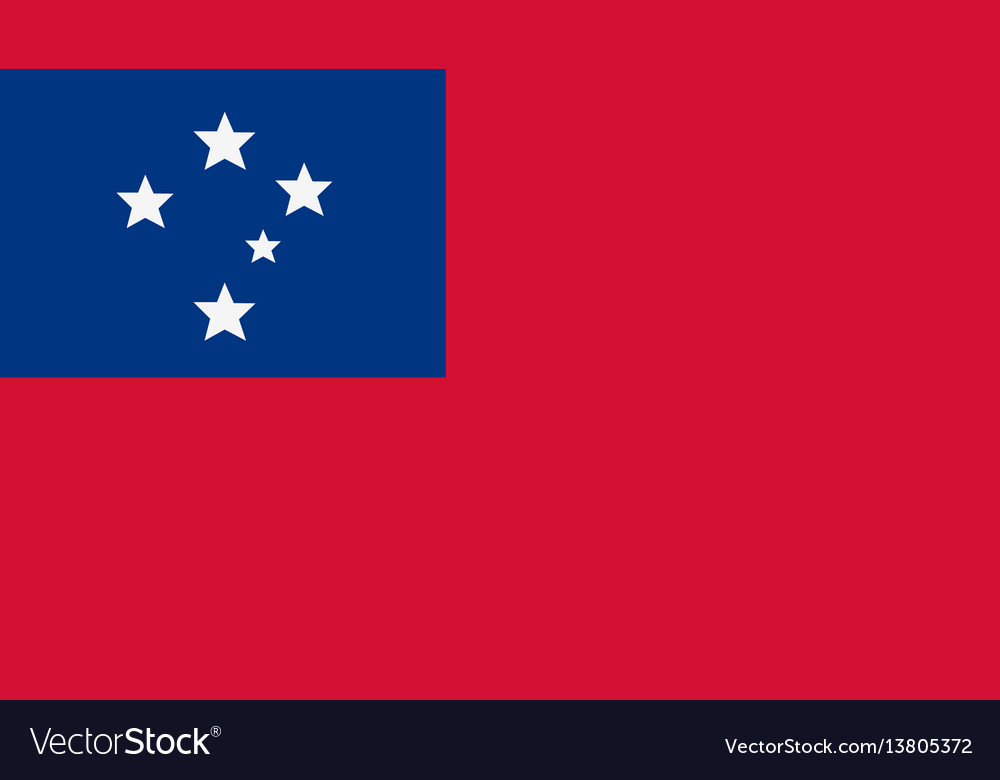 Samoa Flagge für Unabhängigkeit Tag und Infografik