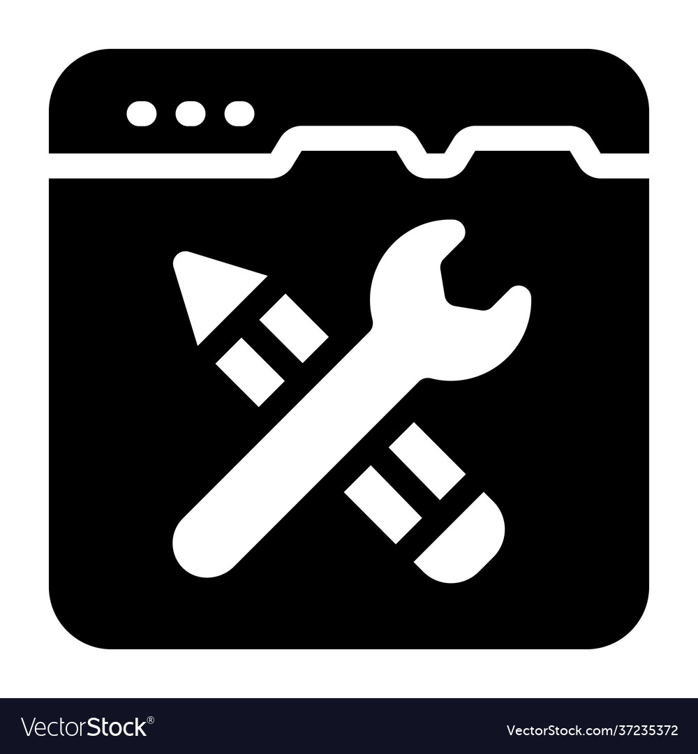 Web repairing Royalty Free Vector Image - VectorStock