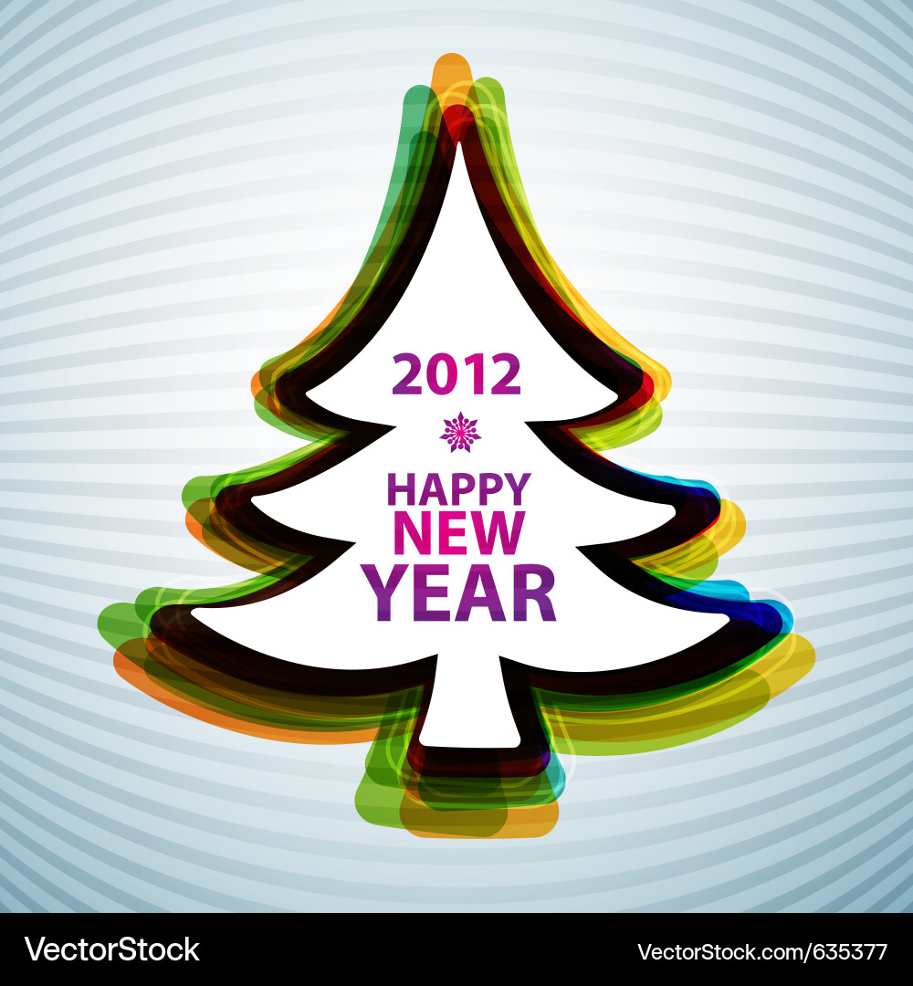 Abstract christmas tree Royalty Free Vector Image