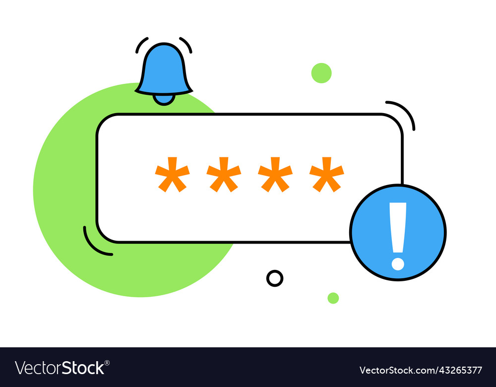 Access denied notification vector image Access denied notification