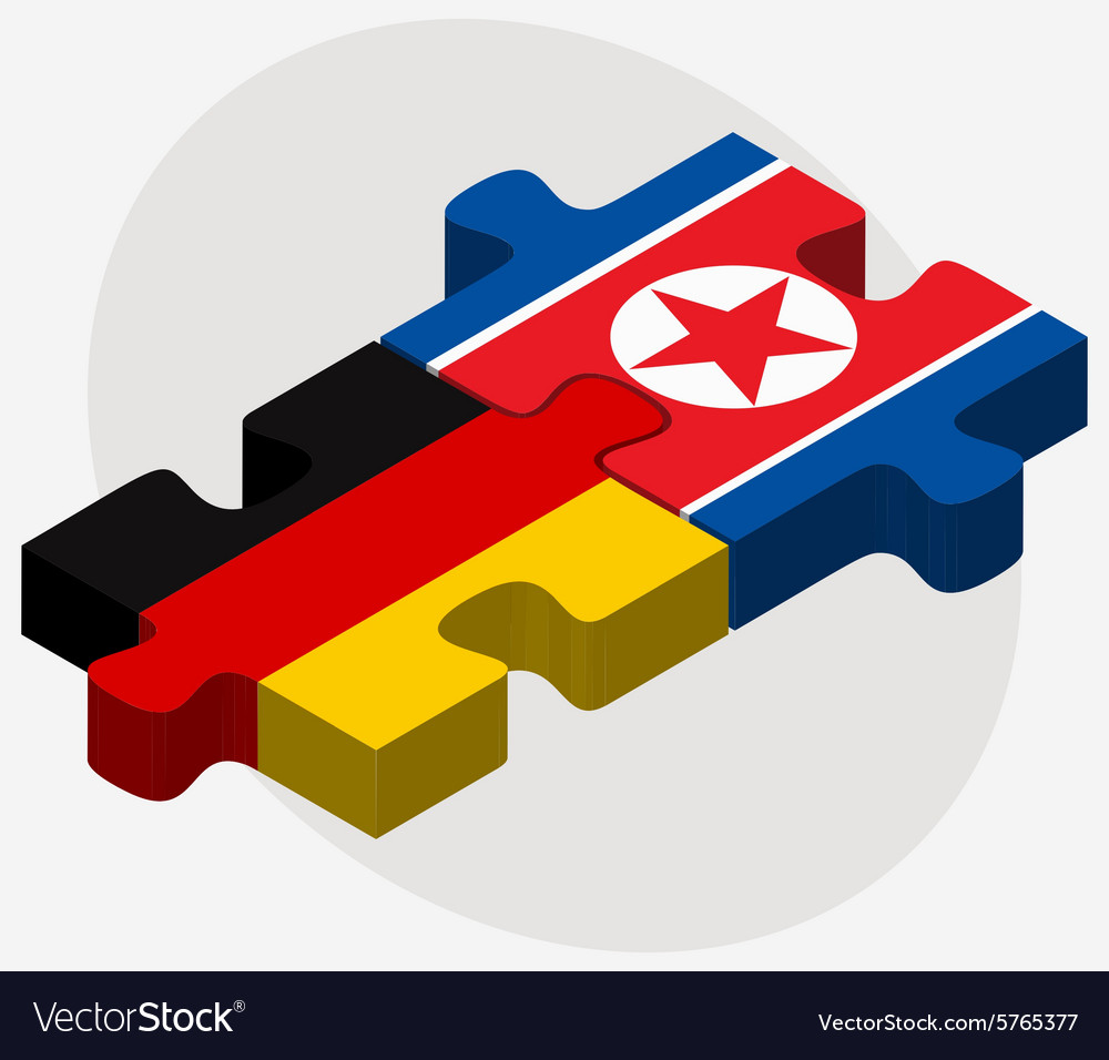 Germany and korea-north flags