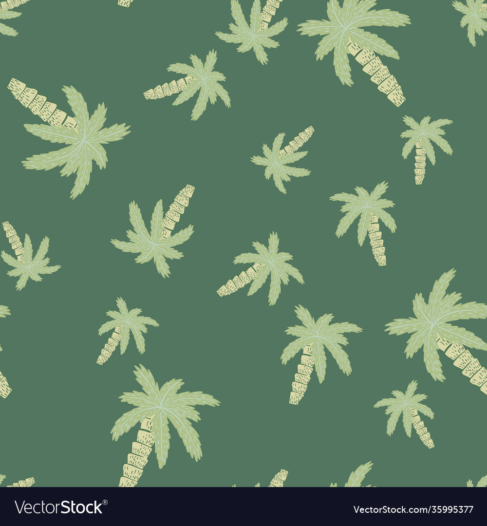 Random seamless pattern in doodle style with hand