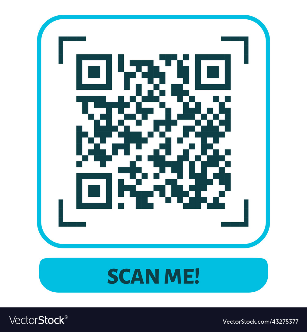 Scan me qr code design for payment text