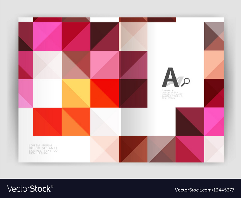 Square minimalistic abstract background vector image Square minimalistic abstract background