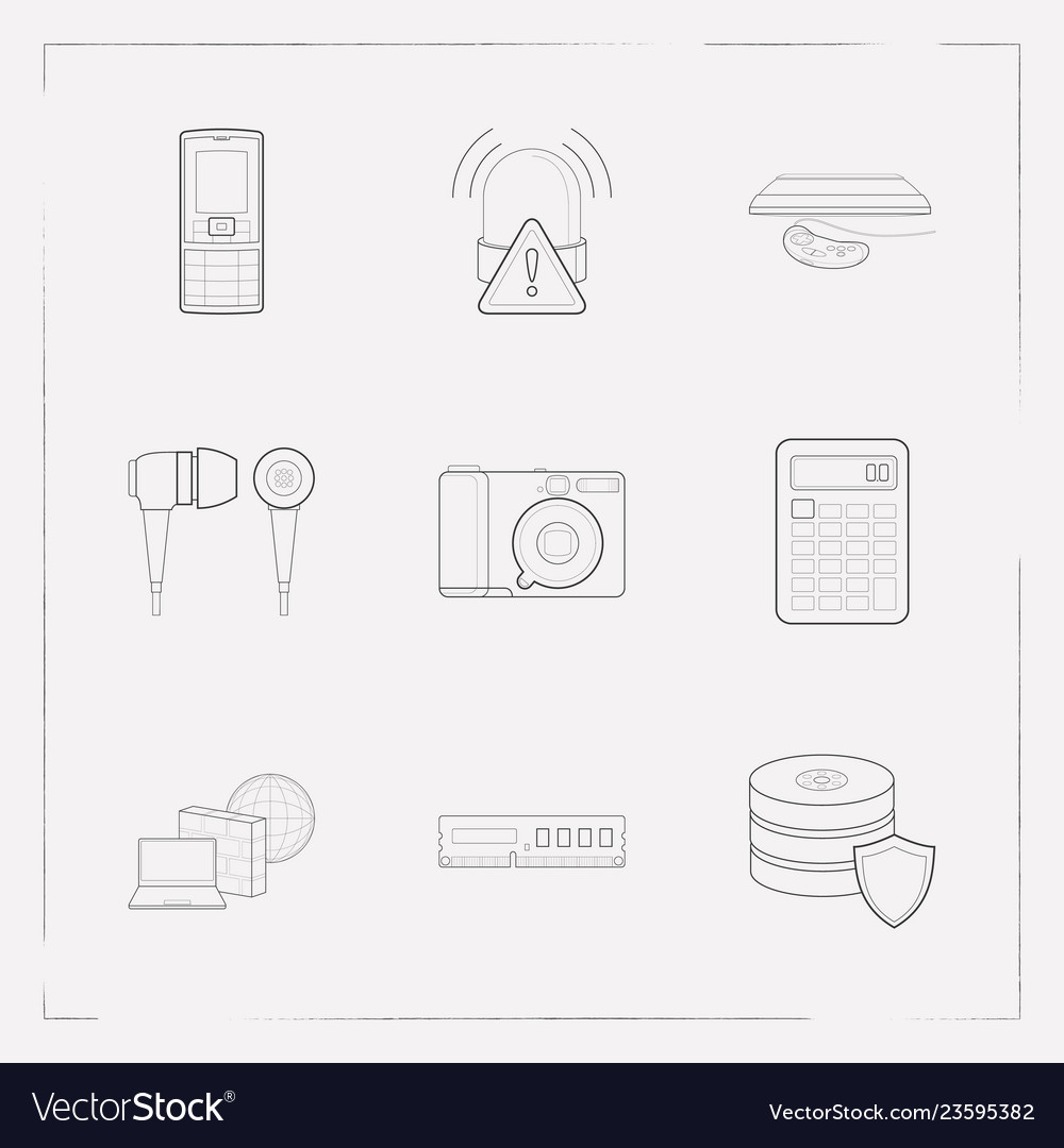 Electronic Icon Set - Data & Tech