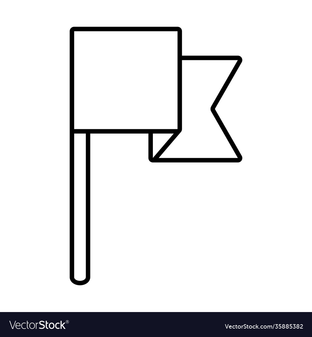Flag icon image line style