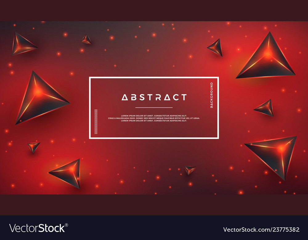 Red abstract background with 3d style