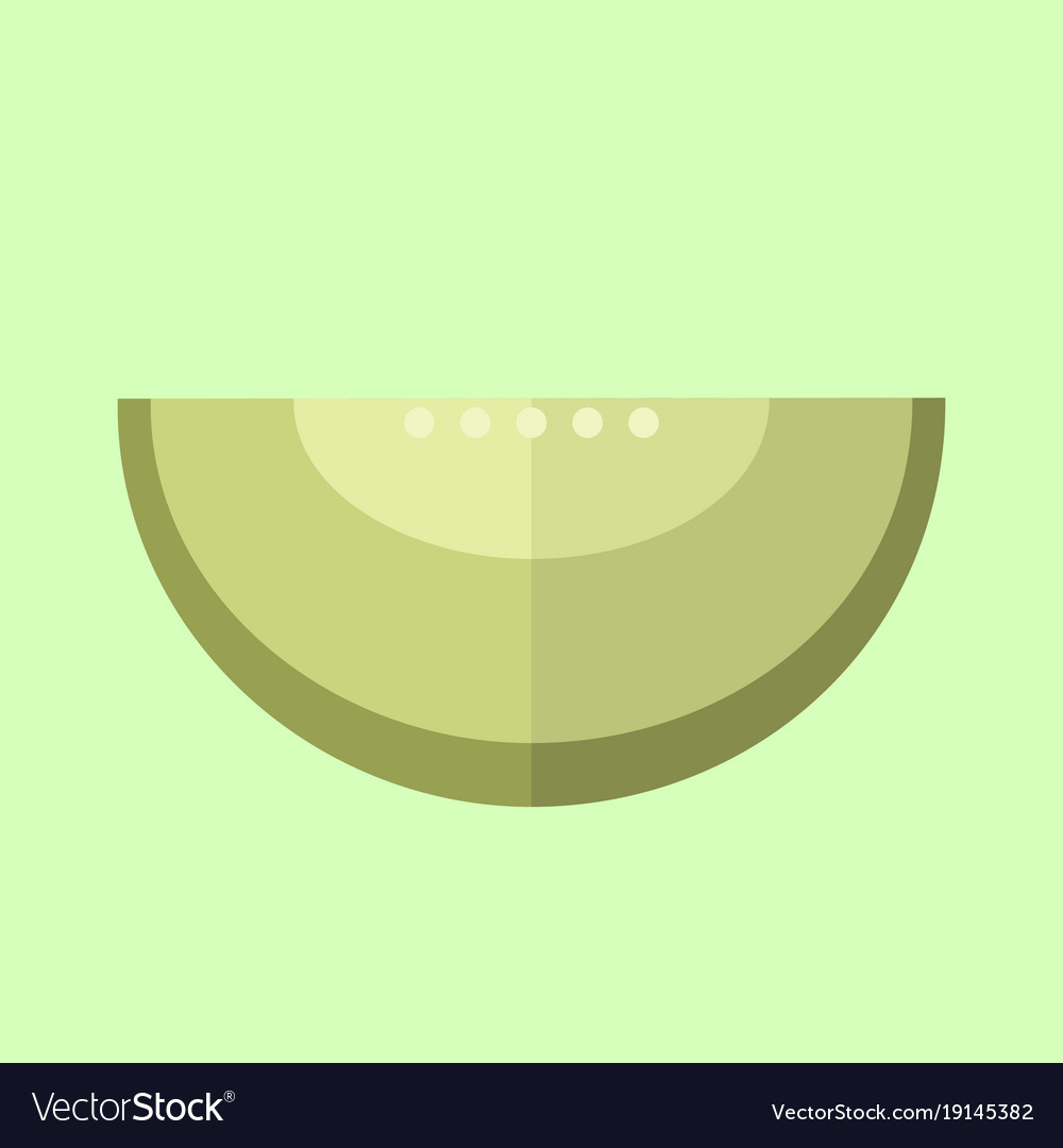 Simple flat melon slice