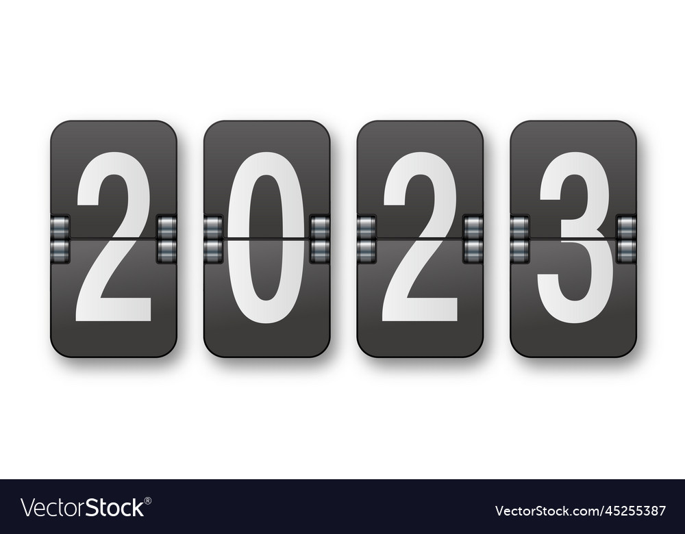 2023 countdown timer with different numbers