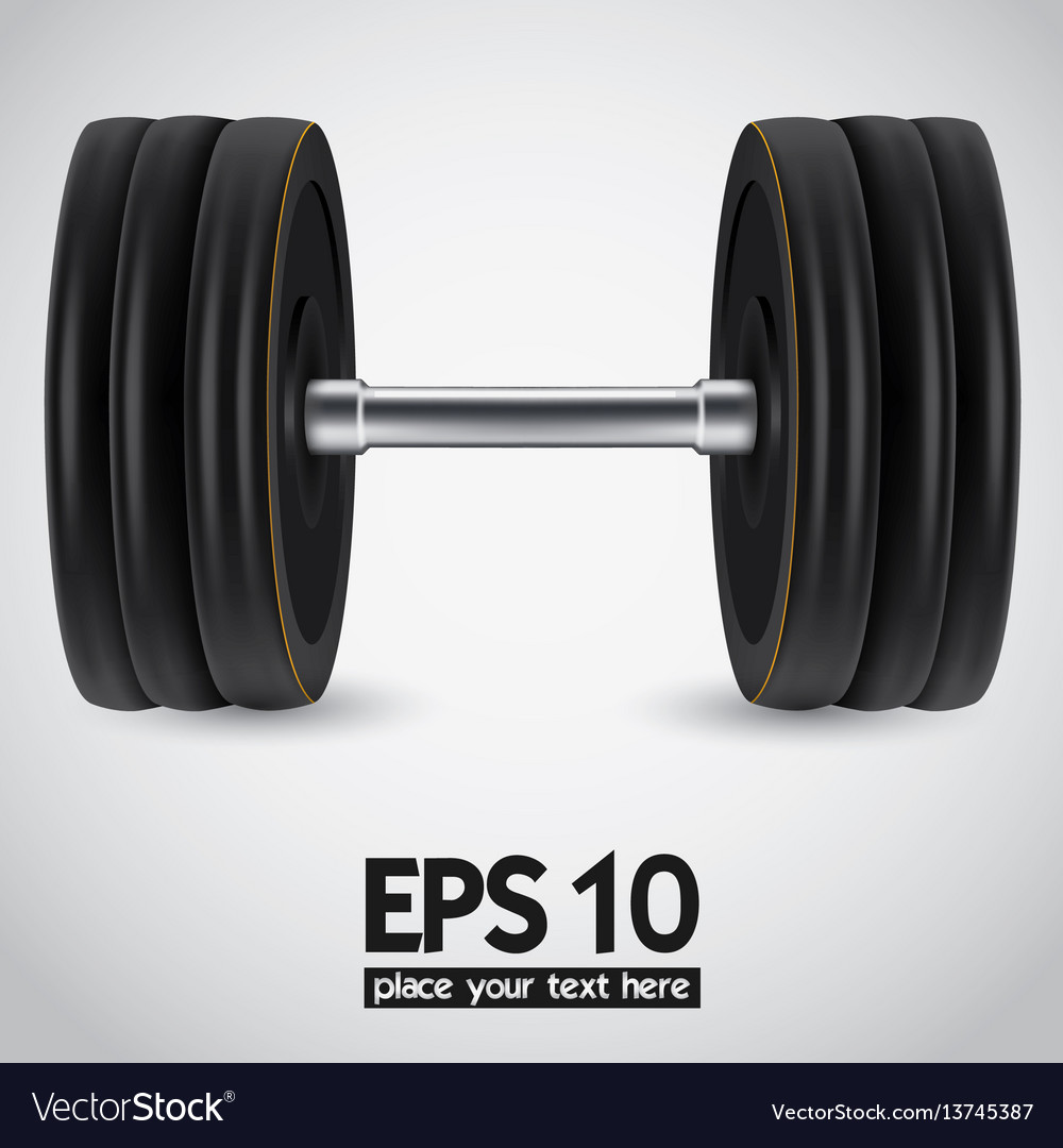 Dumbbell Royalty Free Vector Image - VectorStock