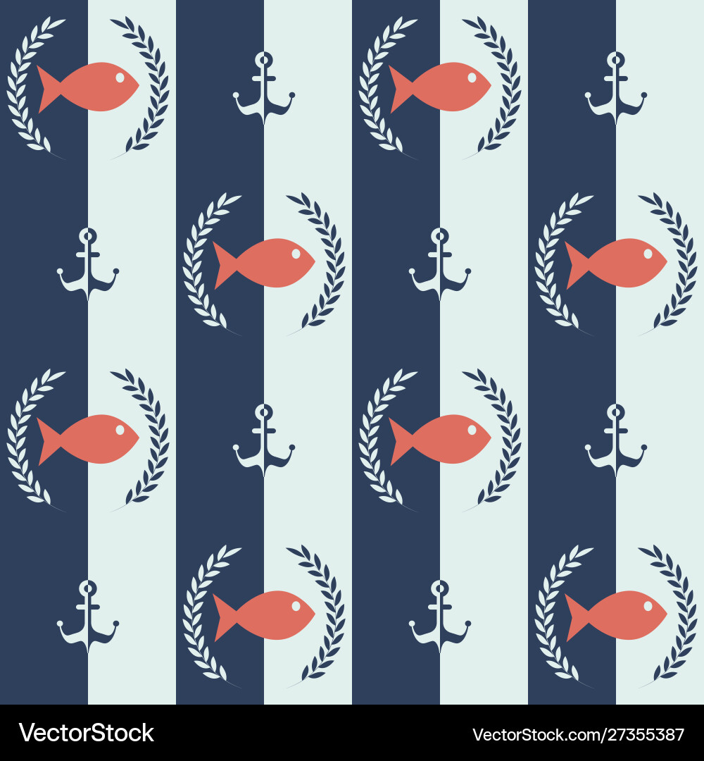 Natical Pattern Nautical pattern Royalty Free Vector Image - VectorStock
