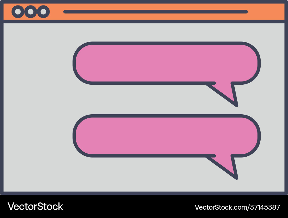 Orange web page Royalty Free Vector Image - VectorStock
