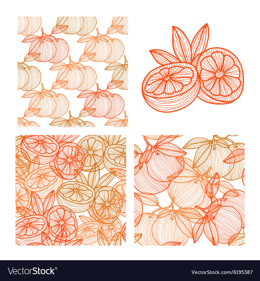 Seamless patterns set