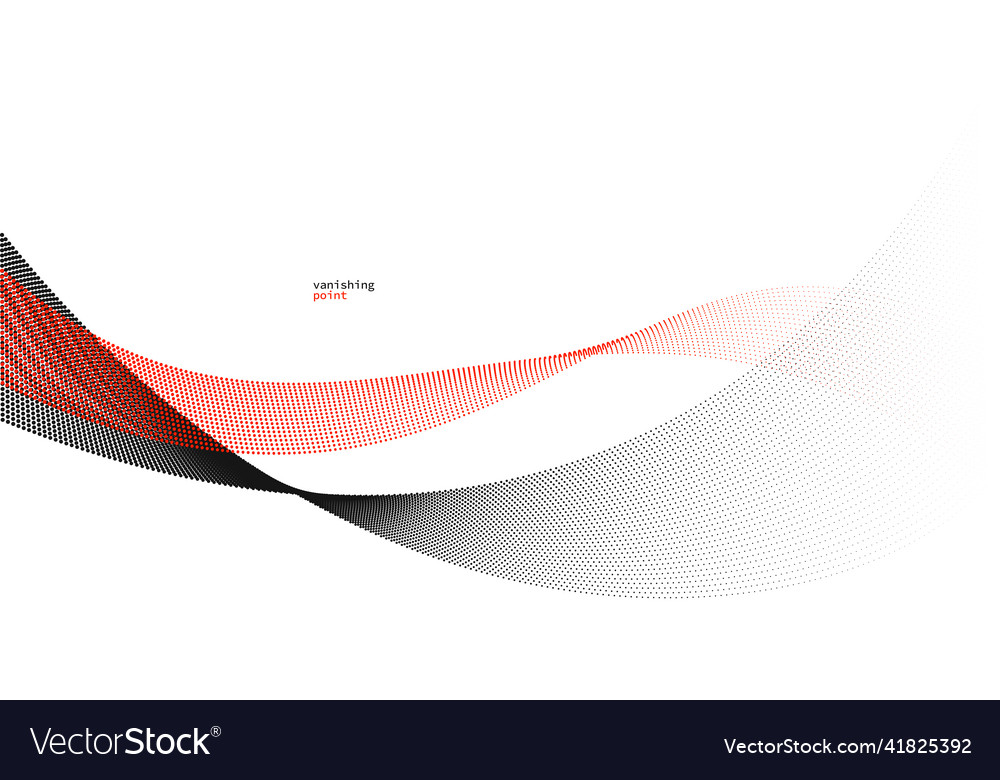 Abstract background red and black dots in motion