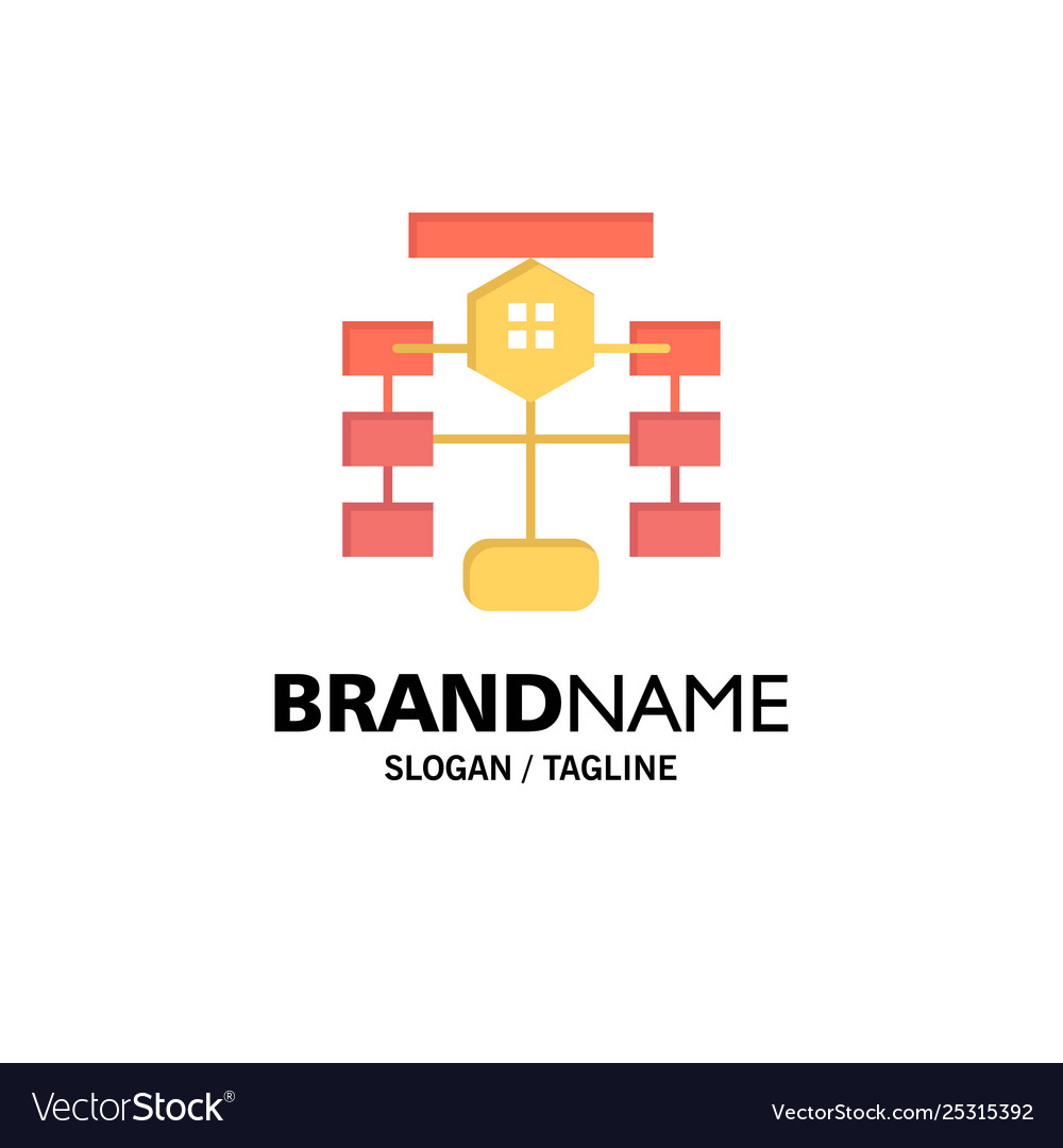 Flowchart flow chart data database business logo vector image Flowchart flow chart data database business logo