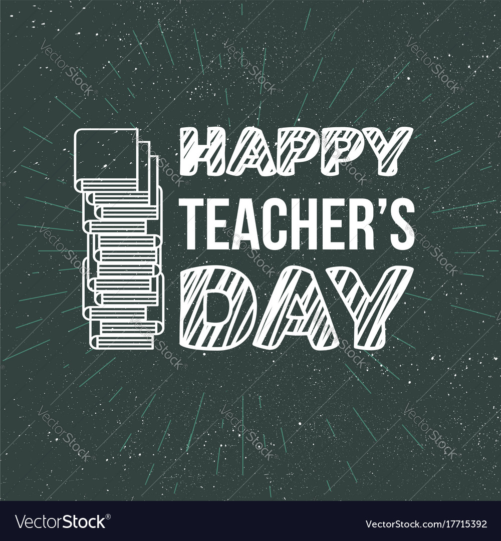 Happy teachers day celebration banner