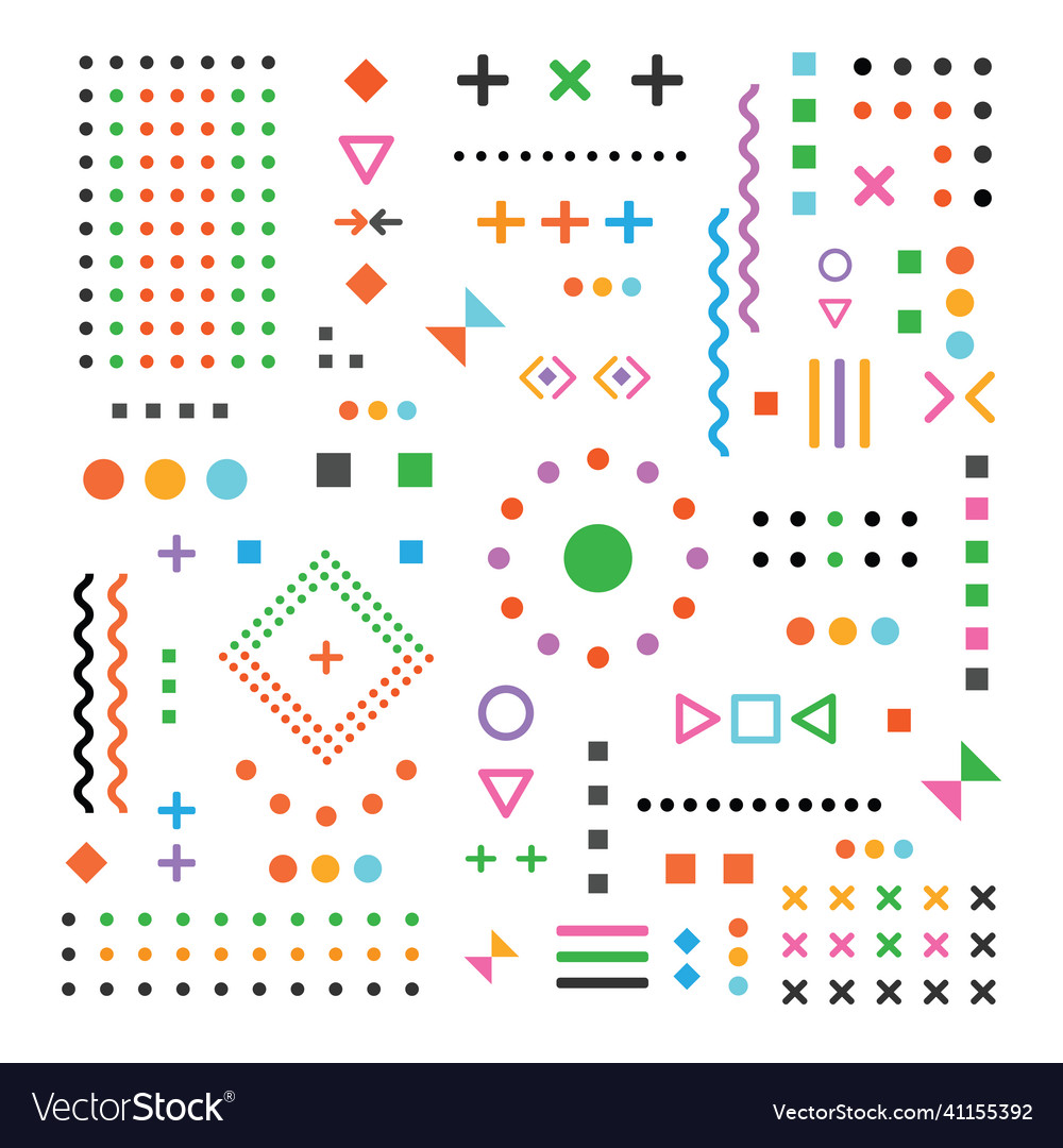 Pattern hipster abstract form geometric line vector image Pattern hipster abstract form geometric line