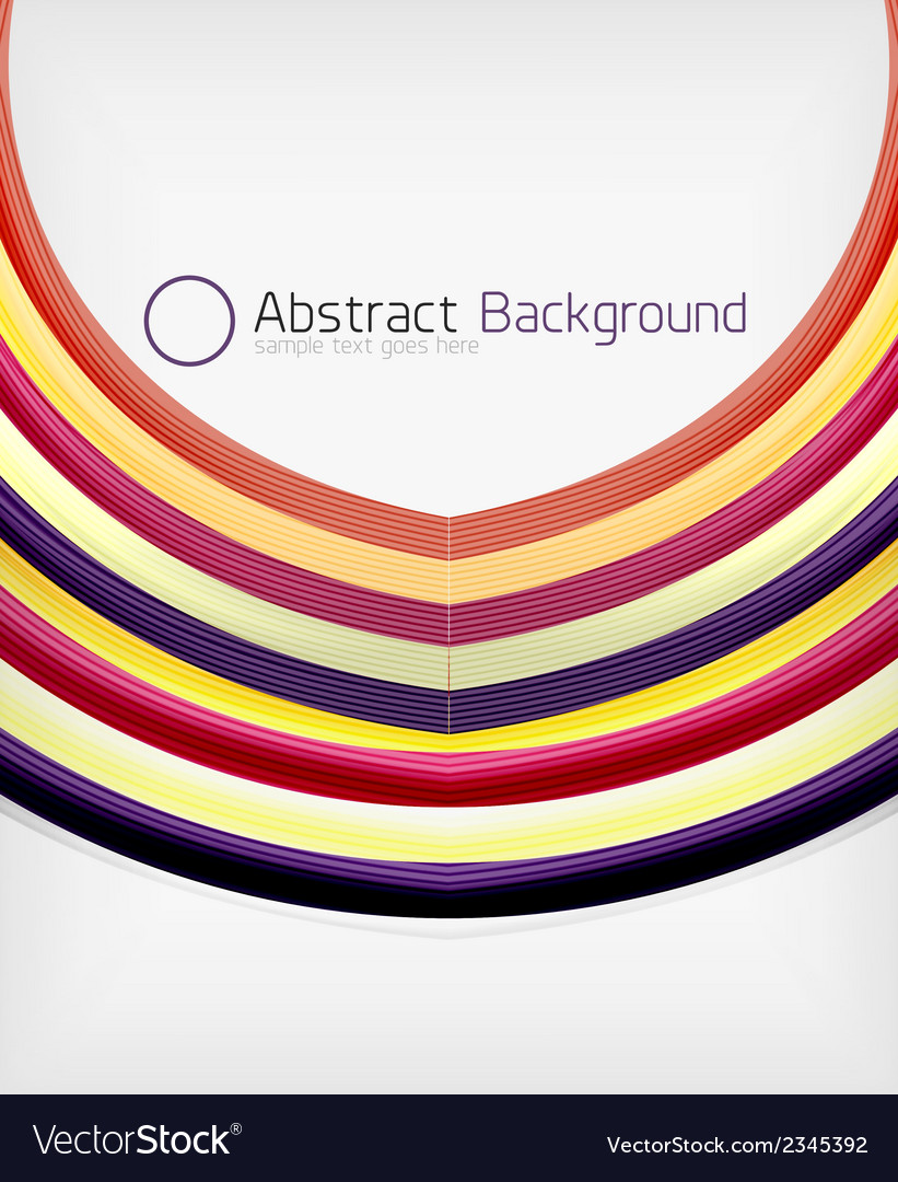 rainbow color wave abstraction design template vector image rainbow template