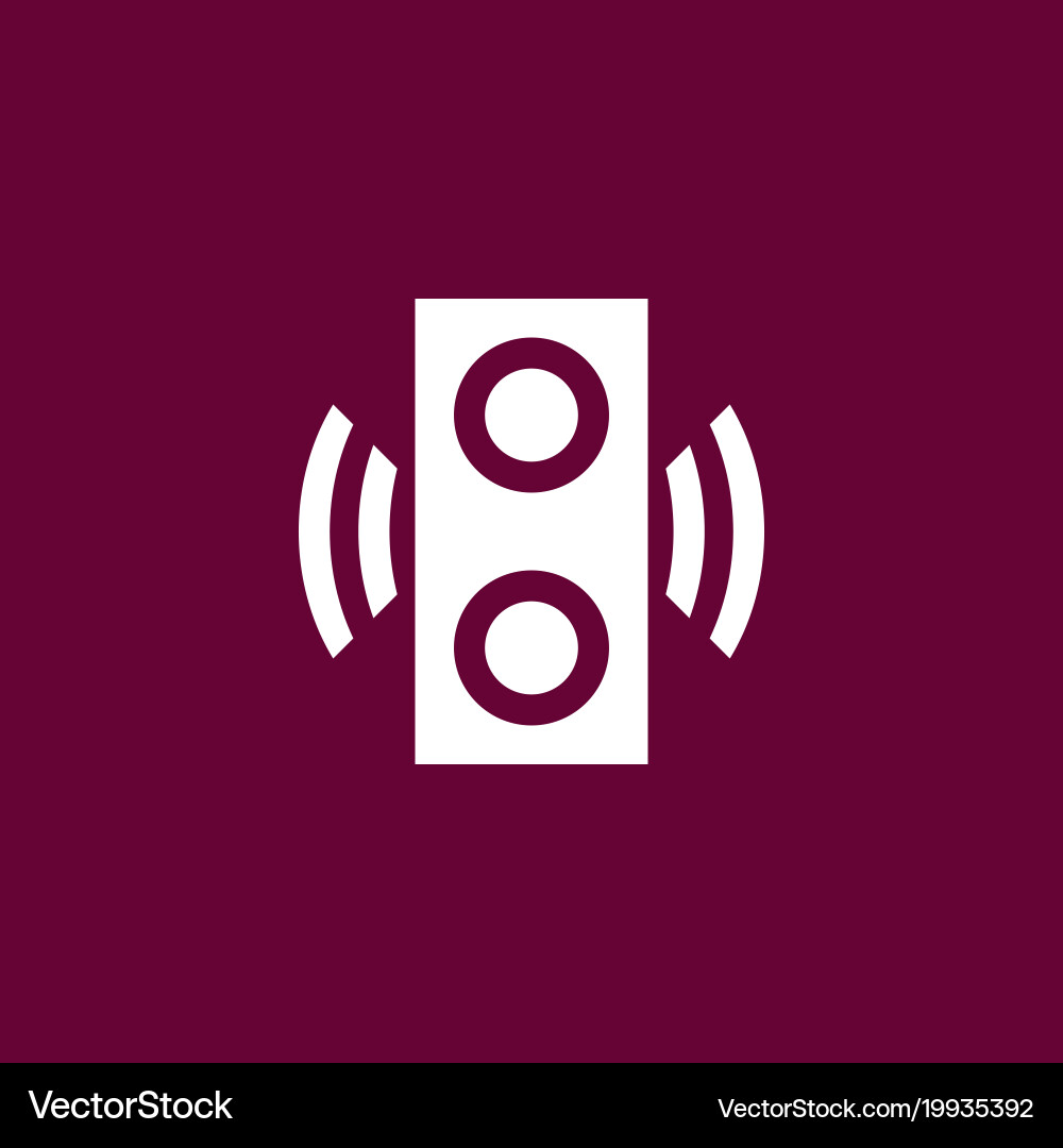 Speaker icon simple Royalty Free Vector Image - VectorStock
