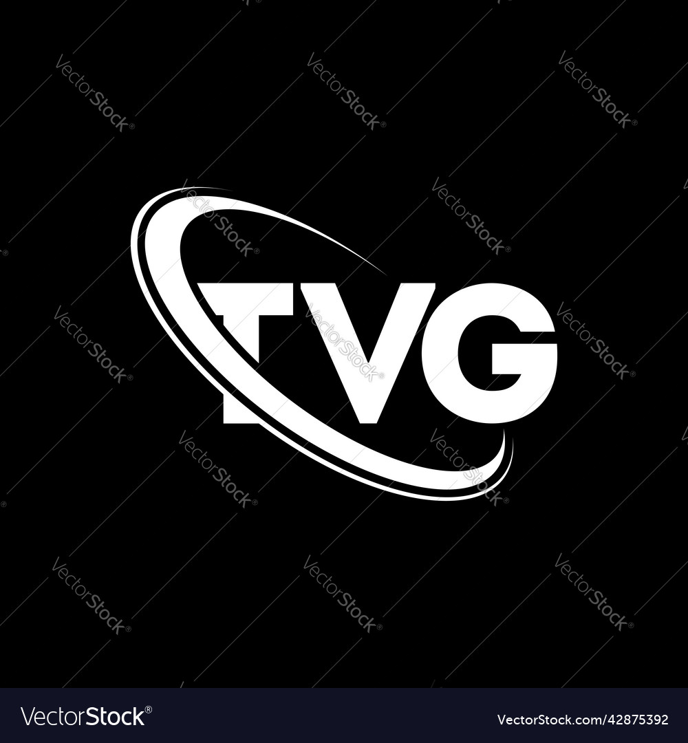 Tvg logo letter design Royalty Free Vector Image