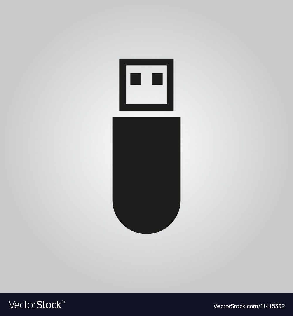 Usb icon transfer and connection data symbol