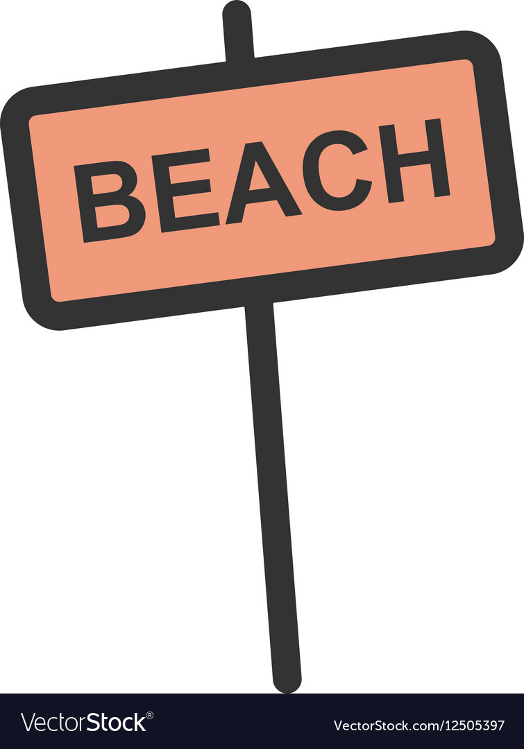 Beach sign