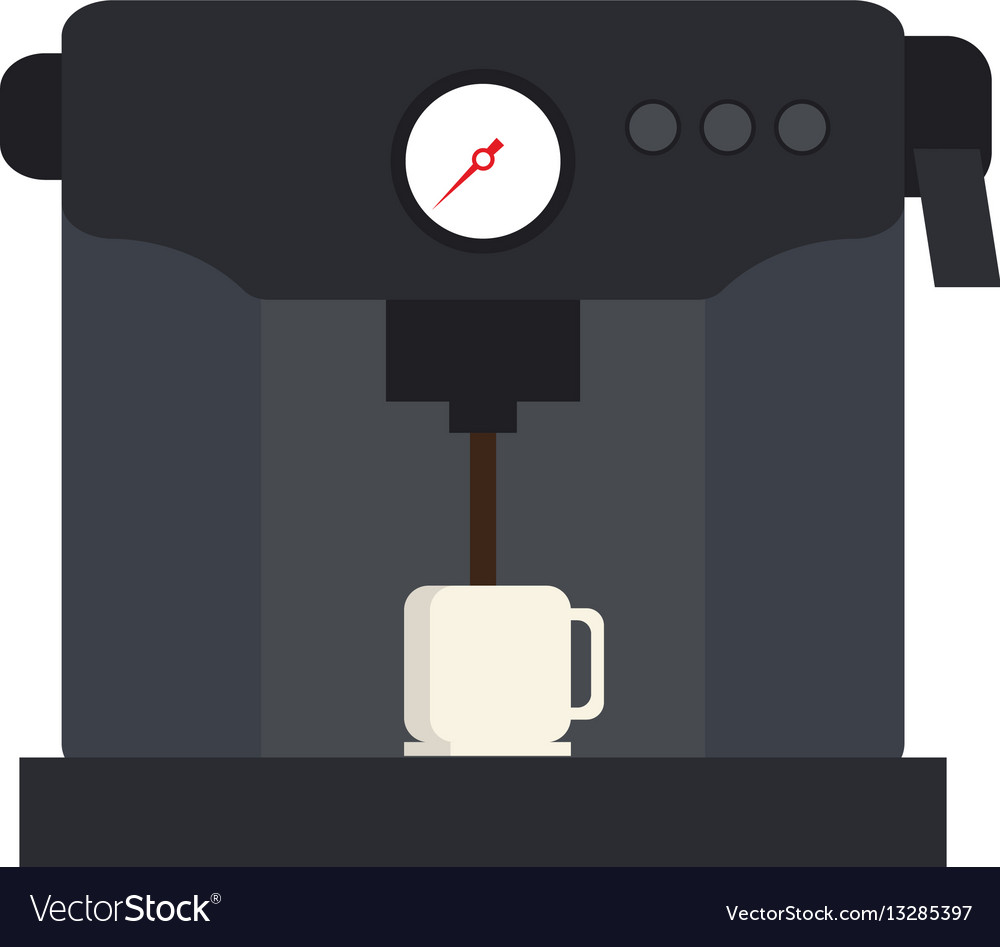 Coffee maker machine icon Royalty Free Vector Image