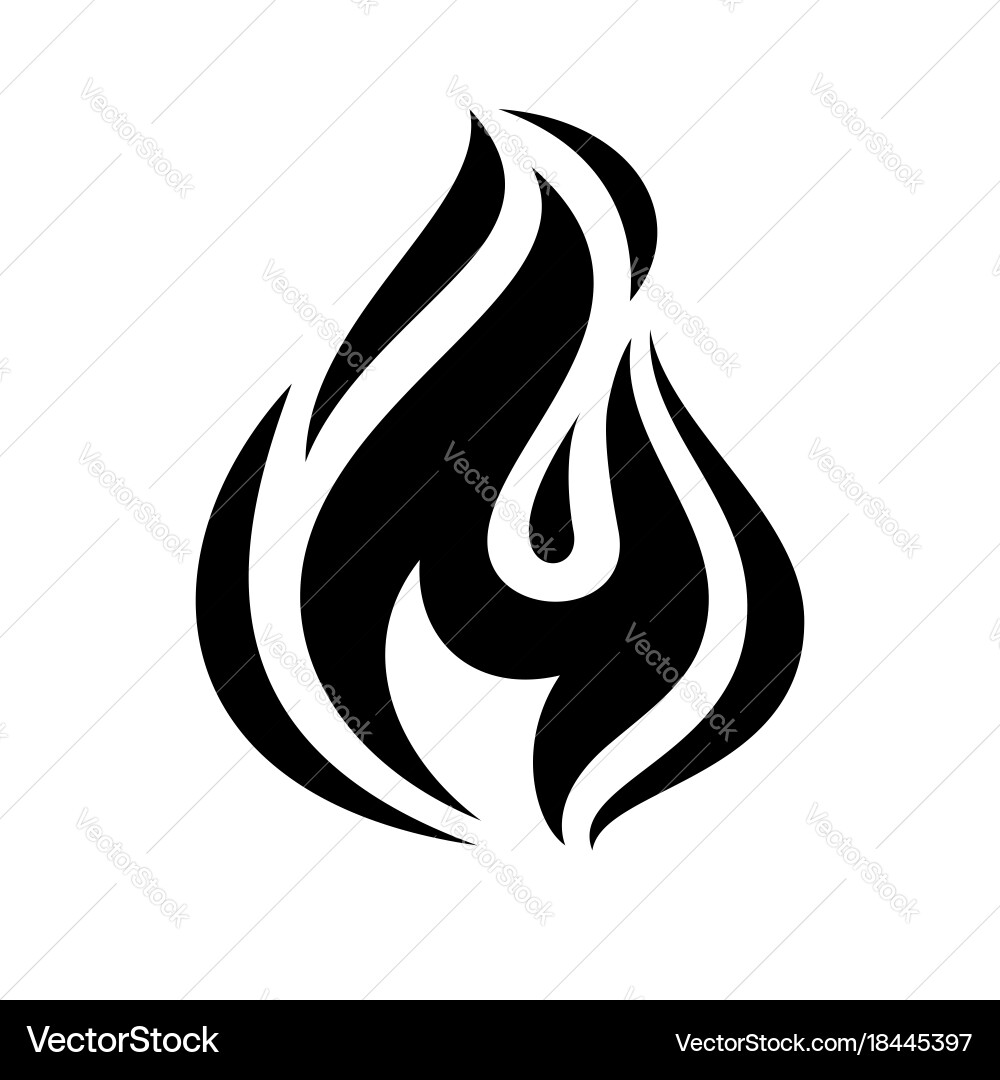 Fire flame icon Royalty Free Vector Image - VectorStock