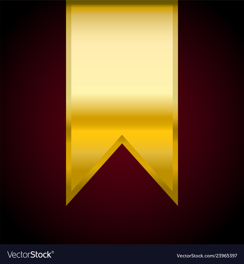 Flag Banner Gold Flag Banner Gold