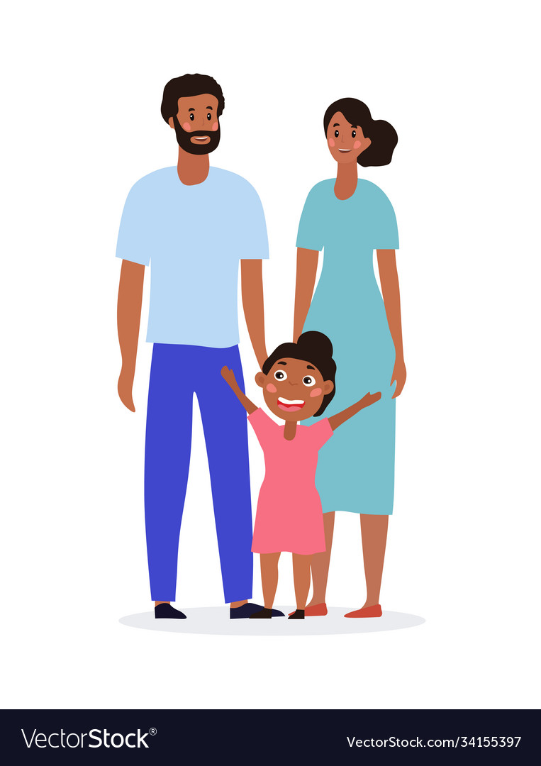 Happy family concept Royalty Free Vector Image