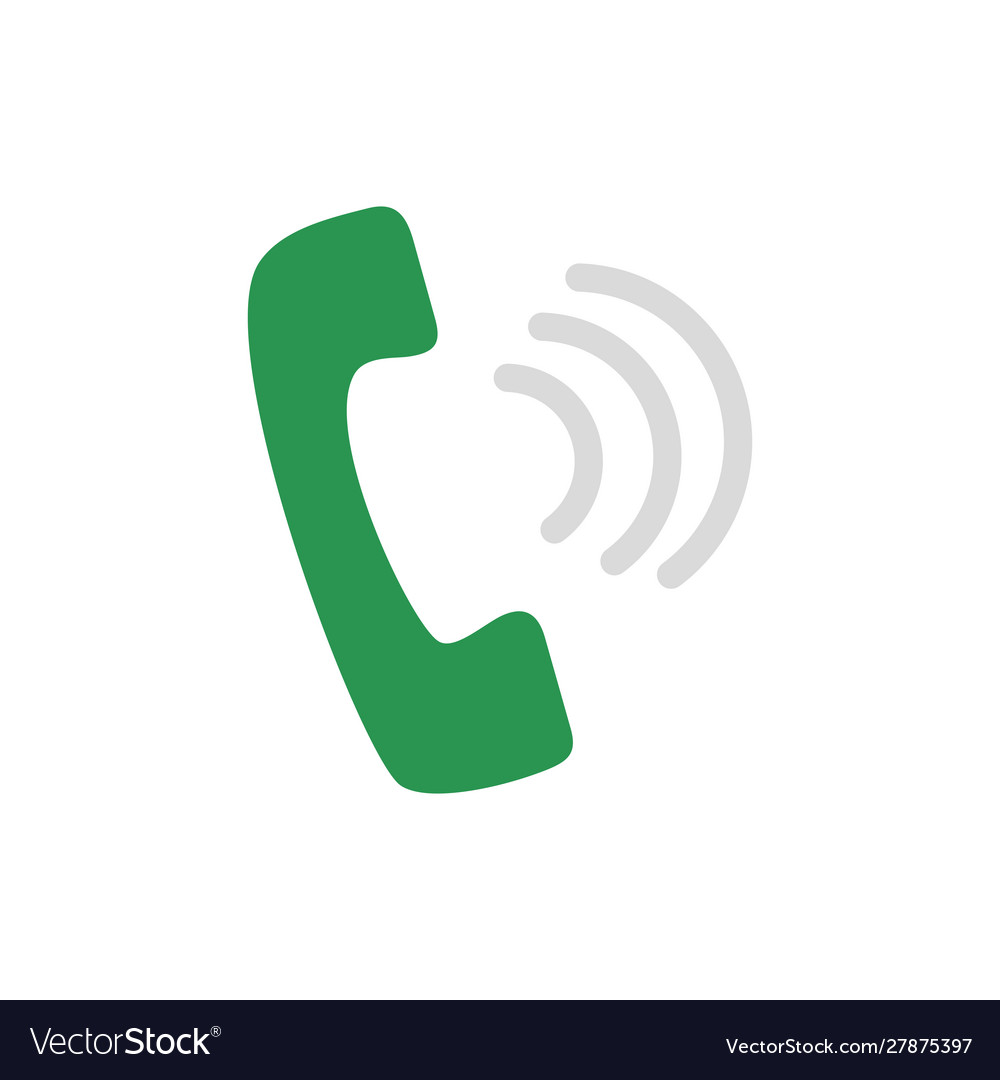 Isolated vintage phone icon flat design