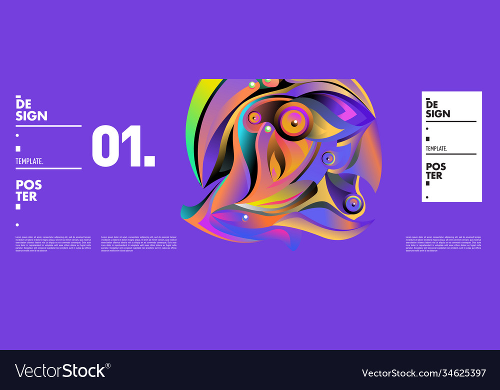 Landing page background template with colorful