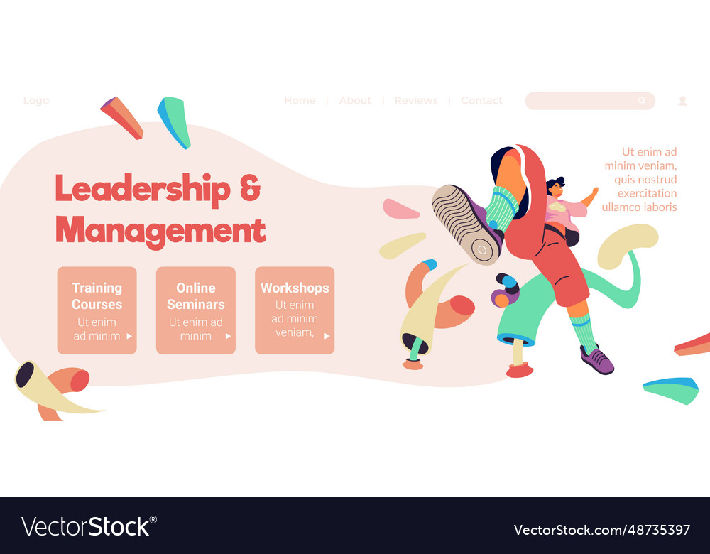 Leadership And Management Training Courses Vector Image leadership-and-management-training-courses-vector-image