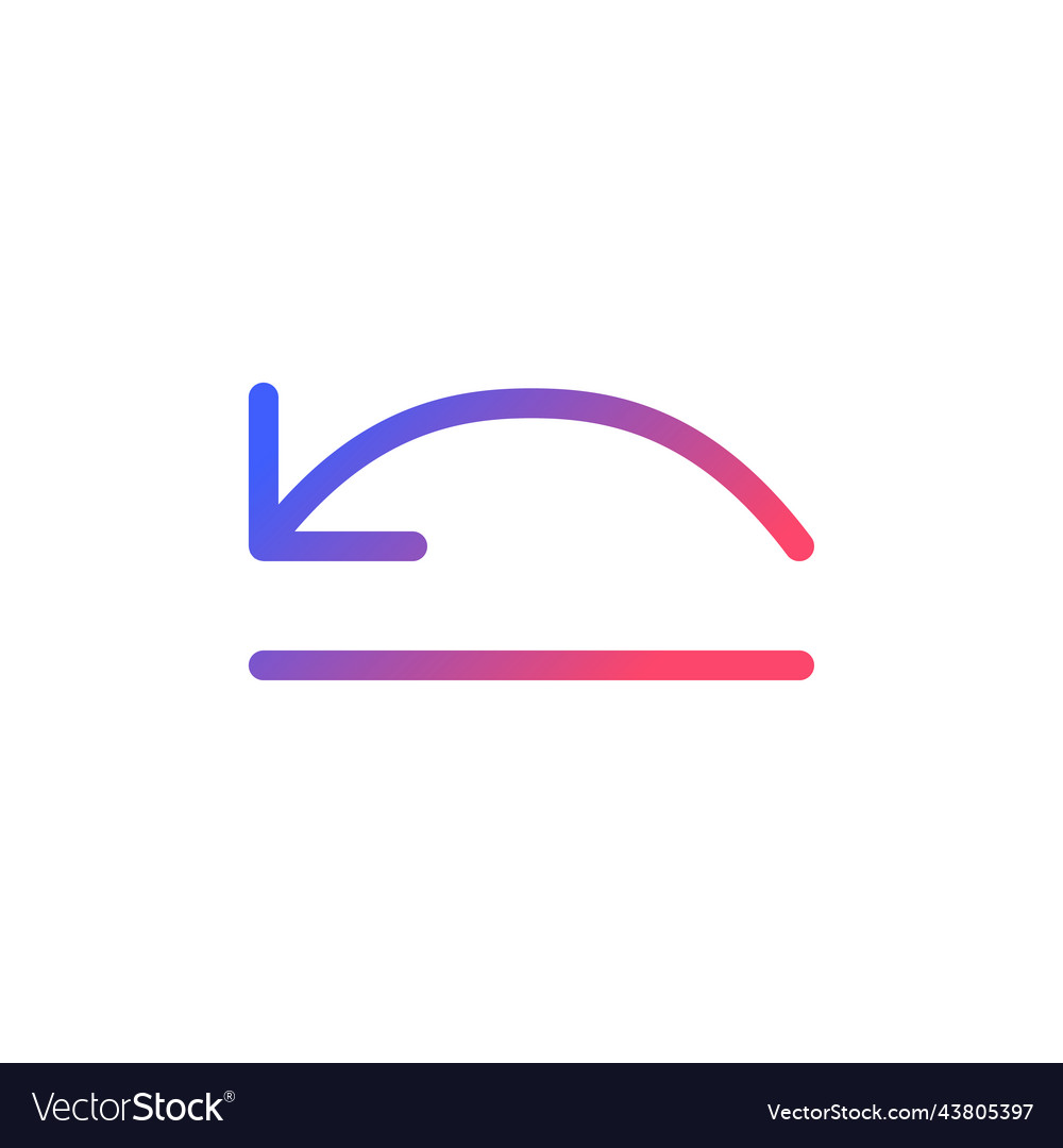 Move backward pixel perfect gradient linear ui vector image Move backward pixel perfect gradient linear ui