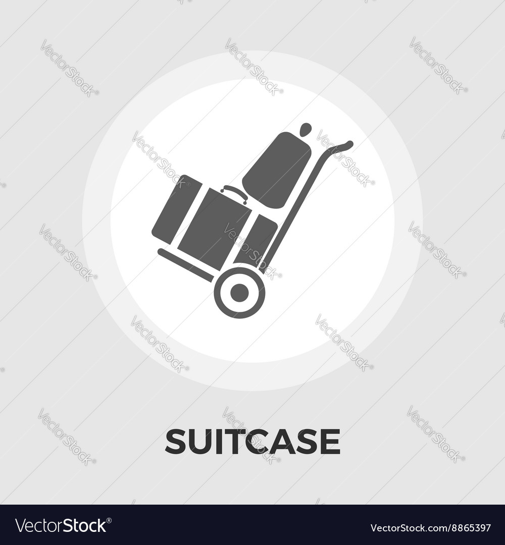 Suitcase flat icon