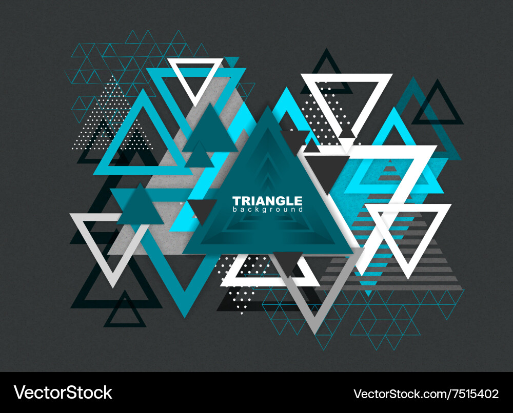 Abstract hipster polygon triangle background Vector Image
