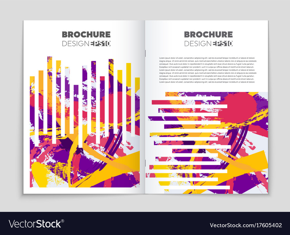 Abstract layout background set for art