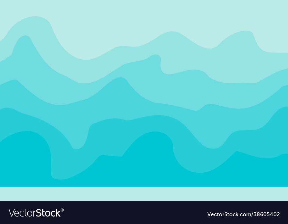 Abstract wave shapes with different tonality Vector Image